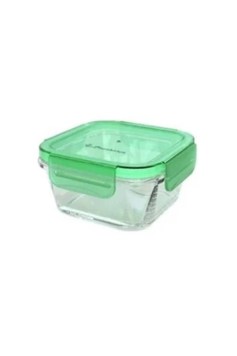 Paşabahçe Lockie & Lock Kapaklı Saklama Kabı Plastik Yeşil