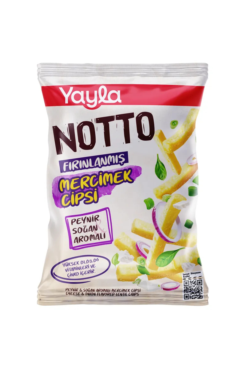 Yayla Notto Soğan Aromalı Mercimek Cips 55 g