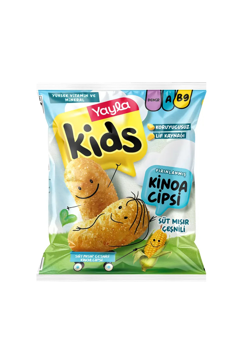 Yayla Kids Süt Mısır Çeşnili Kinoa Cips 30 g