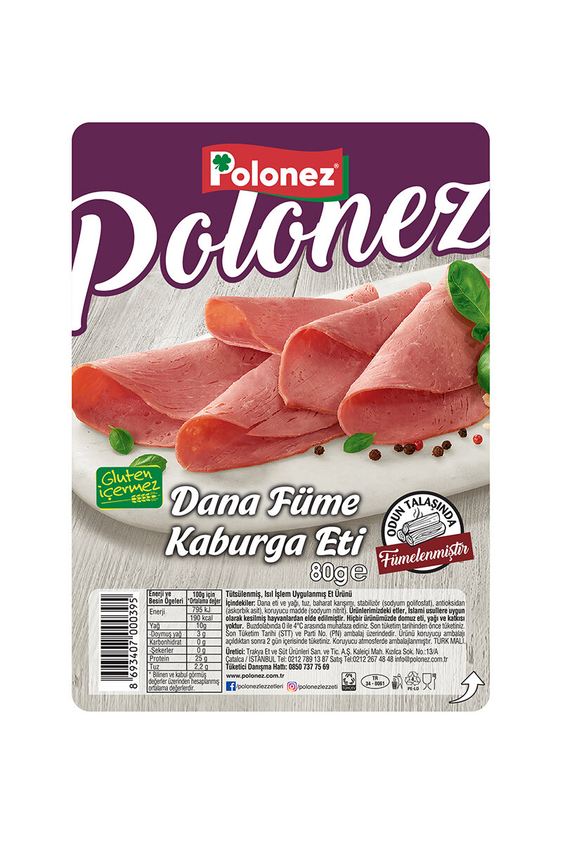 Polonez Dana Kaburga Füme Et 80 G