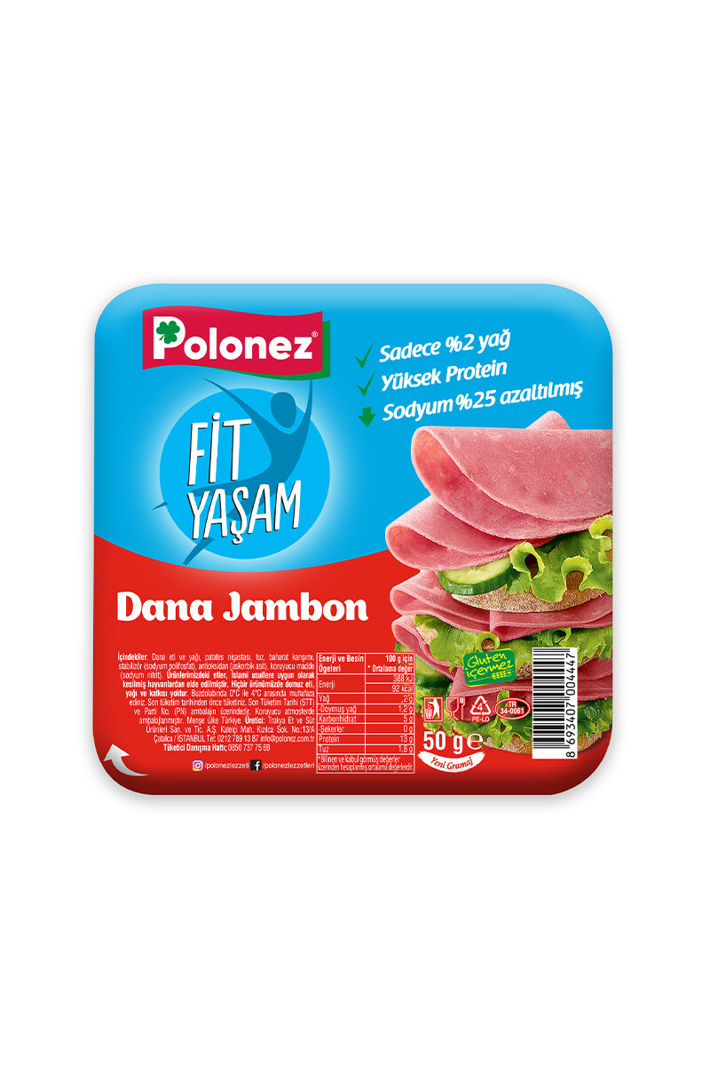 Polonez Fit Yaşam Dana Jambon 50 G