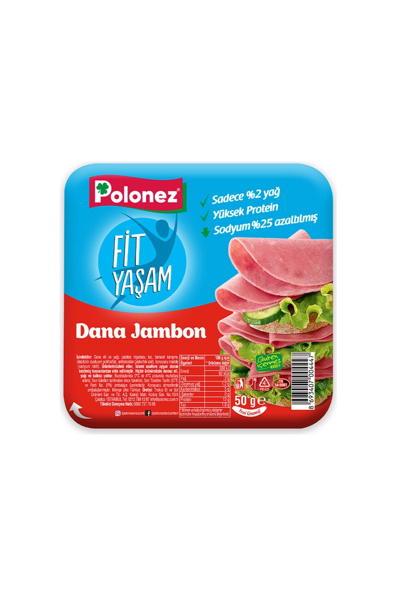 Polonez Fit Yaşam Dana Jambon 50 G