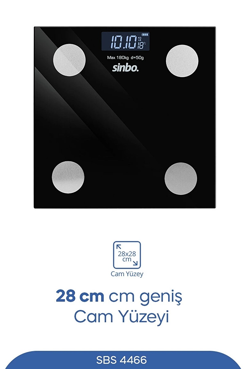 Sinbo Fonksiyonlu Akıllı Baskül SBS-4466