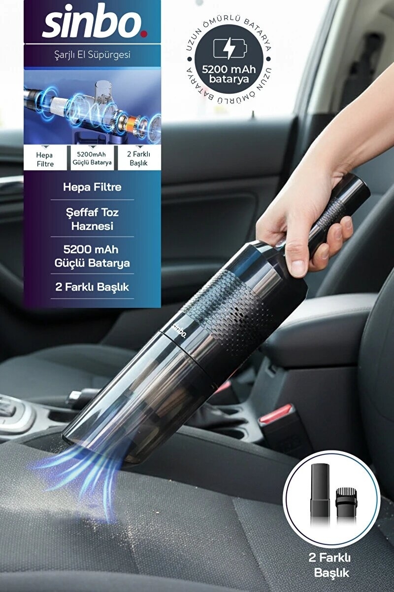 Sinbo Svc-8631 Şarjlı El Süpürgesi