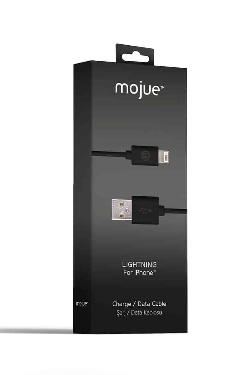 Mojue Şarj ve Veri Aktarım Kablosu Lightning Siyah