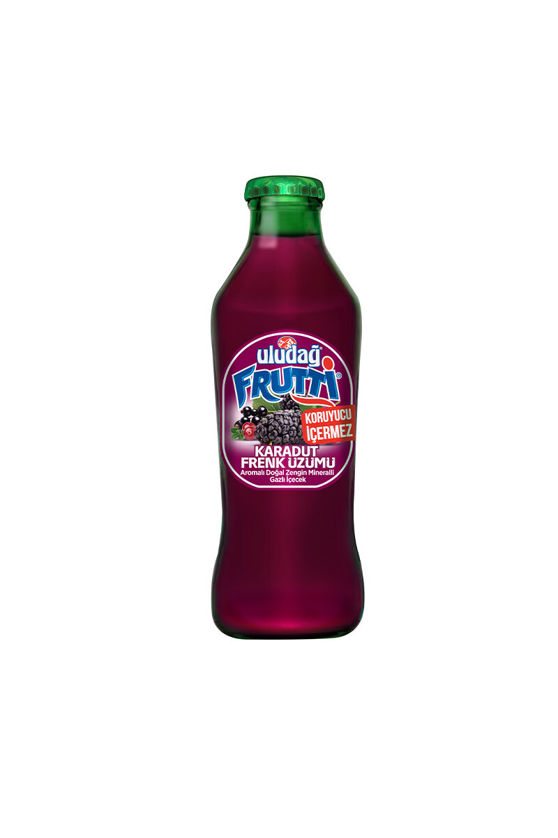 Uludağ Frutti Karadut Frenk Üzümü Aromalı Maden Suyu 200 ml