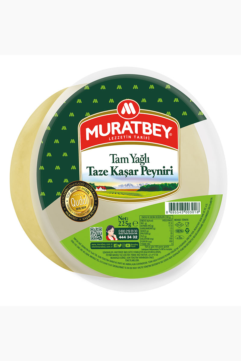 Muratbey Taze Kaşar Peyniri 225 G