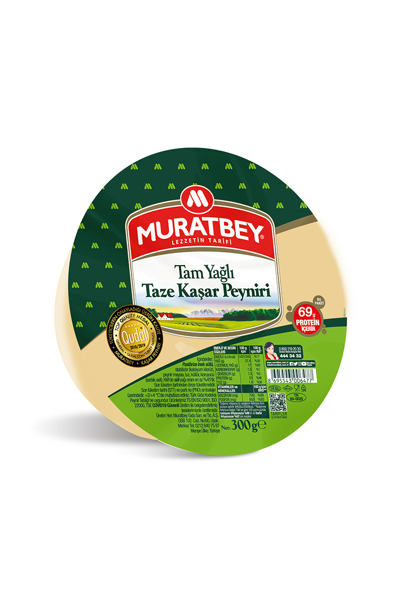 Muratbey Taze Kaşar Peyniri 300 G