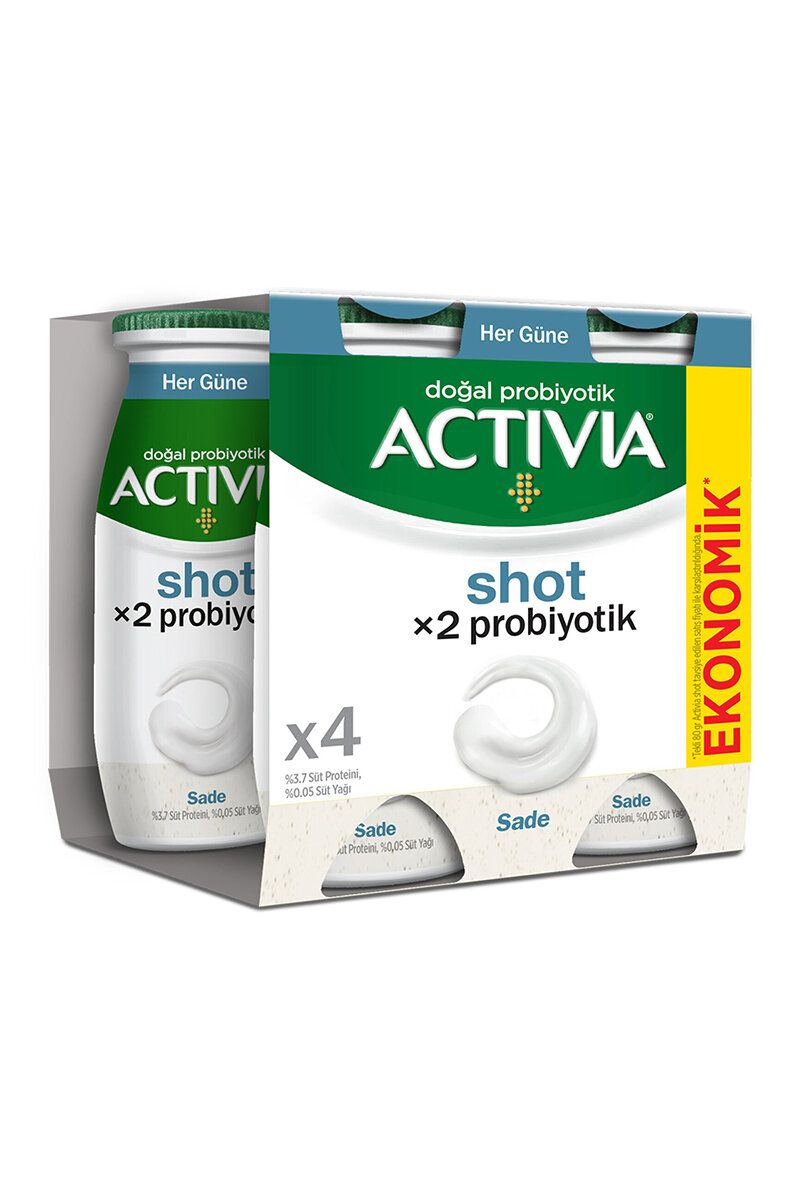 Danone Activia Probiyotik Shot Sade 4x80 Ml
