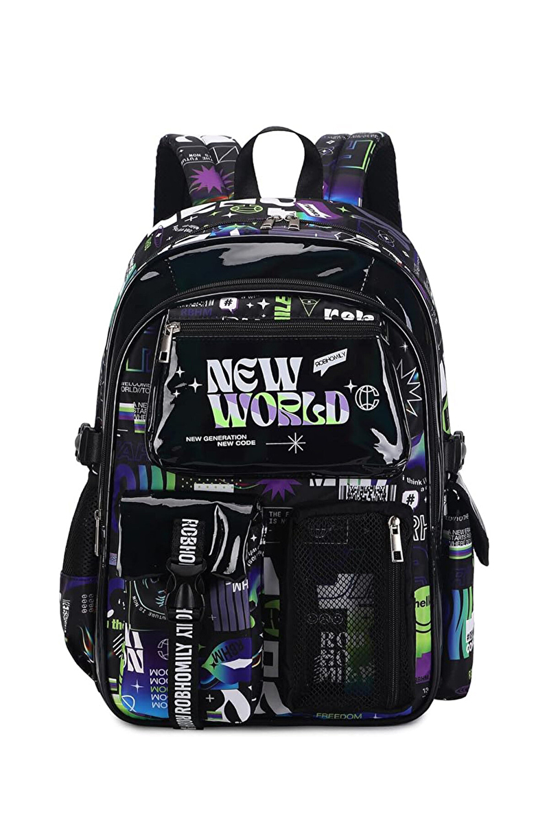 Chimola Toy New World Black 17'' Sırt Çantası