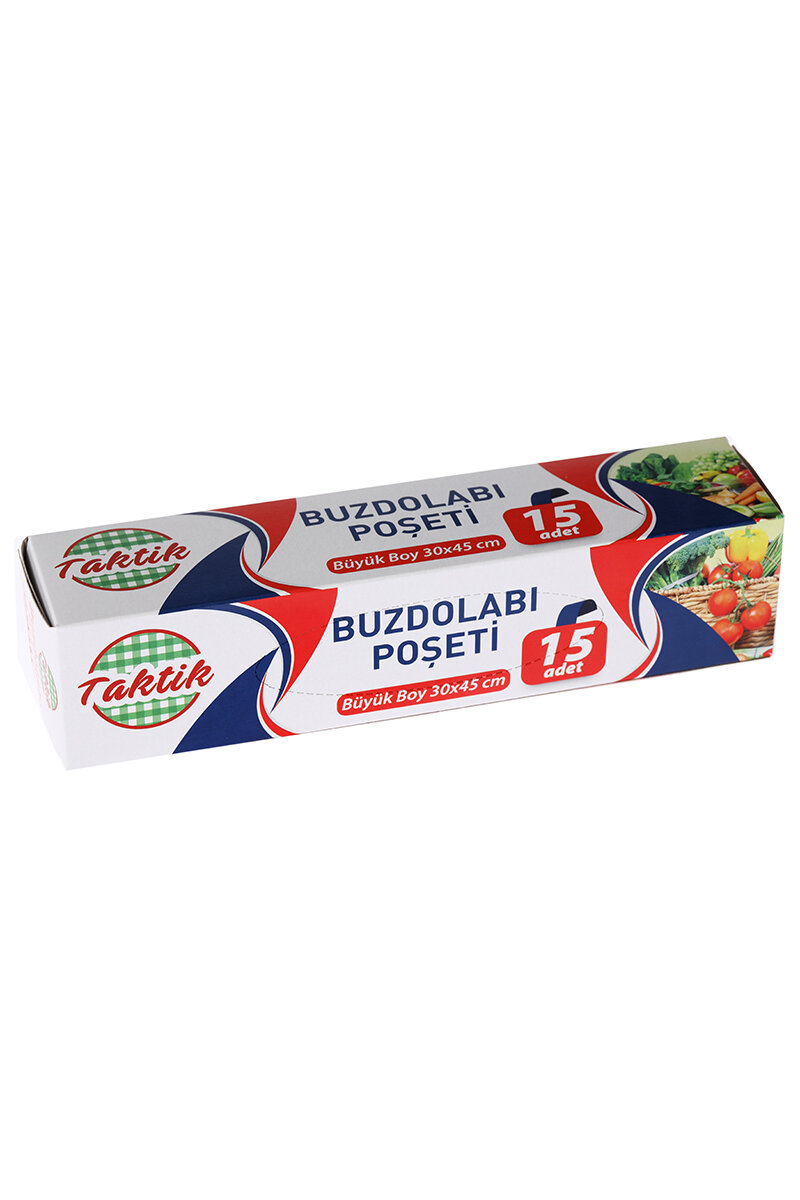 Taktik Buzdolabı Poşeti Büyük Boy 30*45 cm 15 Adet