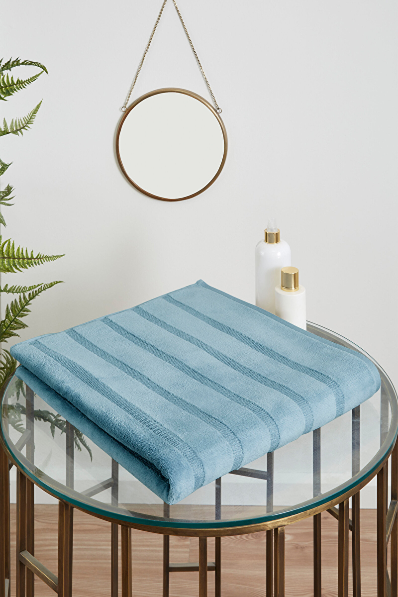 Sadem Organik Stripe Banyo Havlusu 90x150 cm