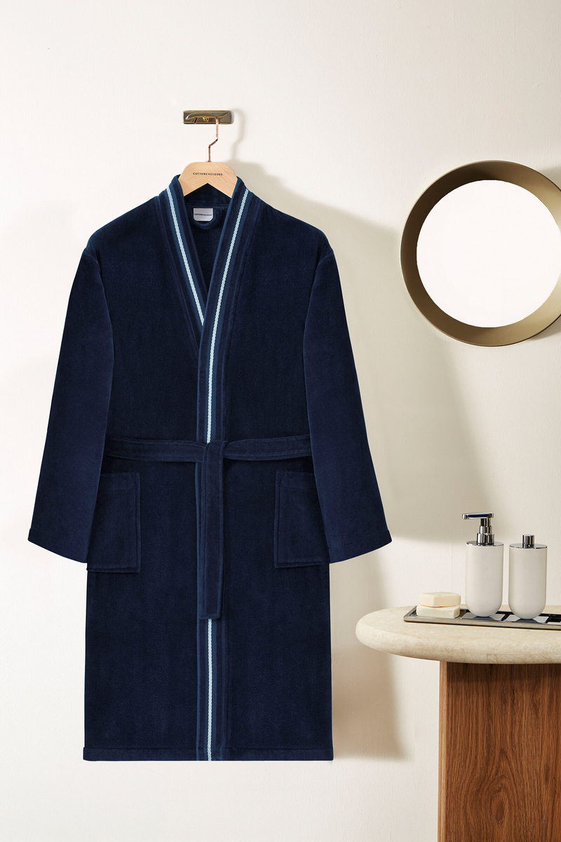 Cottons & Clouds Corda Kadife Kimono Bornoz