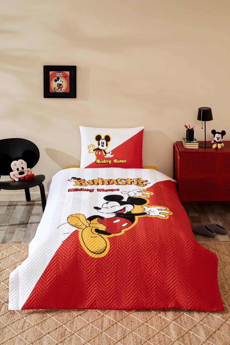 Özdilek Mickey Funtastic Disney Lisanslı Kapitoneli Tek Kişilik Çocuk Nevresim Takımı