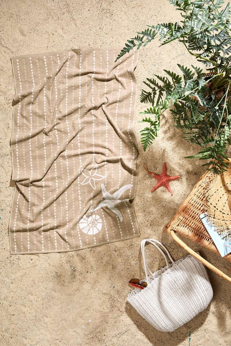 Özdilek Sun Beige Sand Plaj Havlusu 90x150 cm