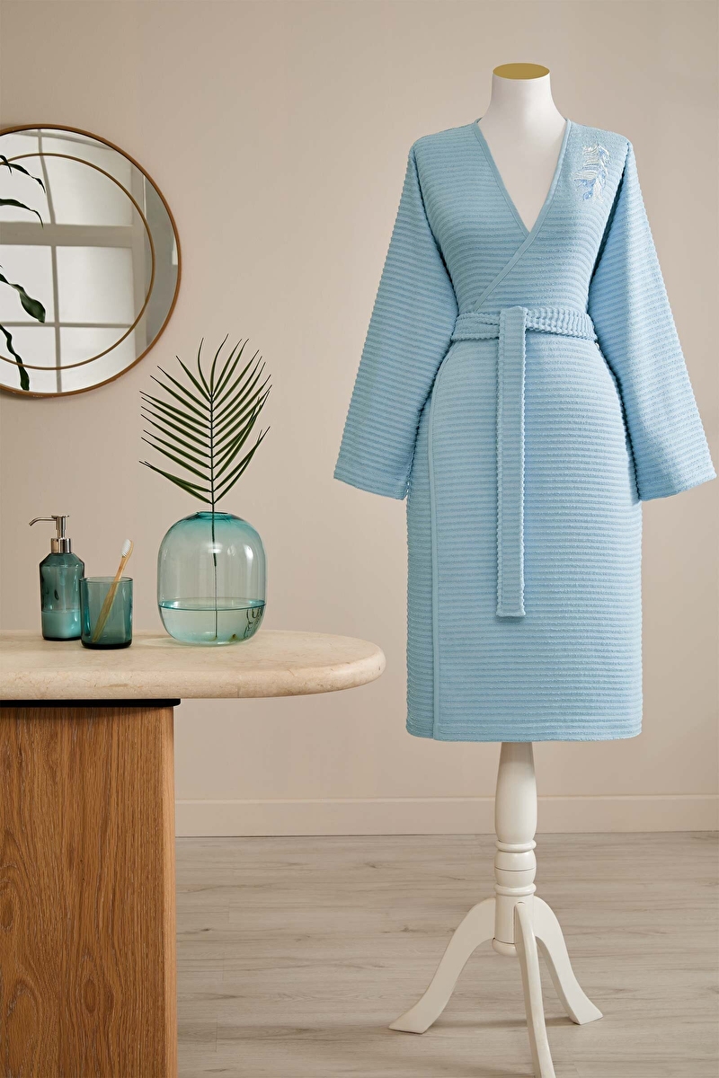 Özdilek Feather Nakışlı Kimono Kadın Bornoz