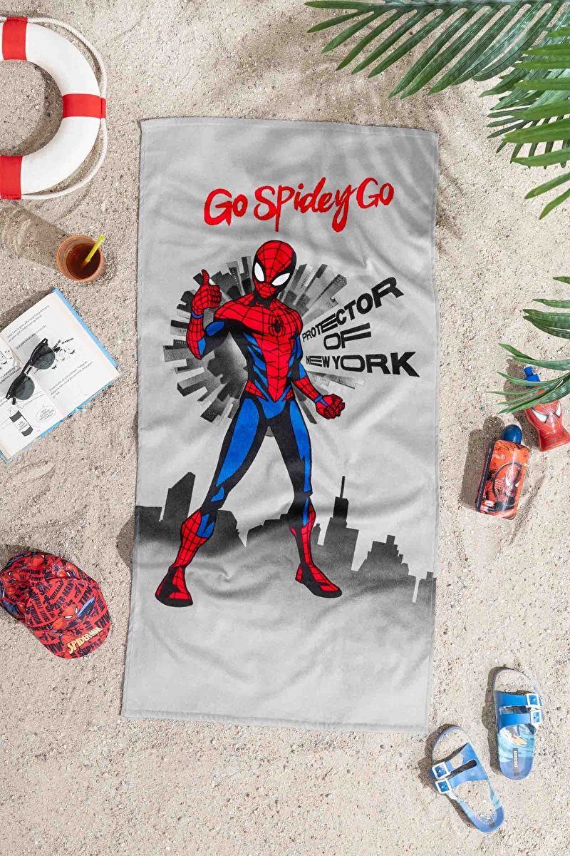 Özdilek Spiderman Go Spidey Lisanslı Kadife Plaj Havlusu 60x120 cm