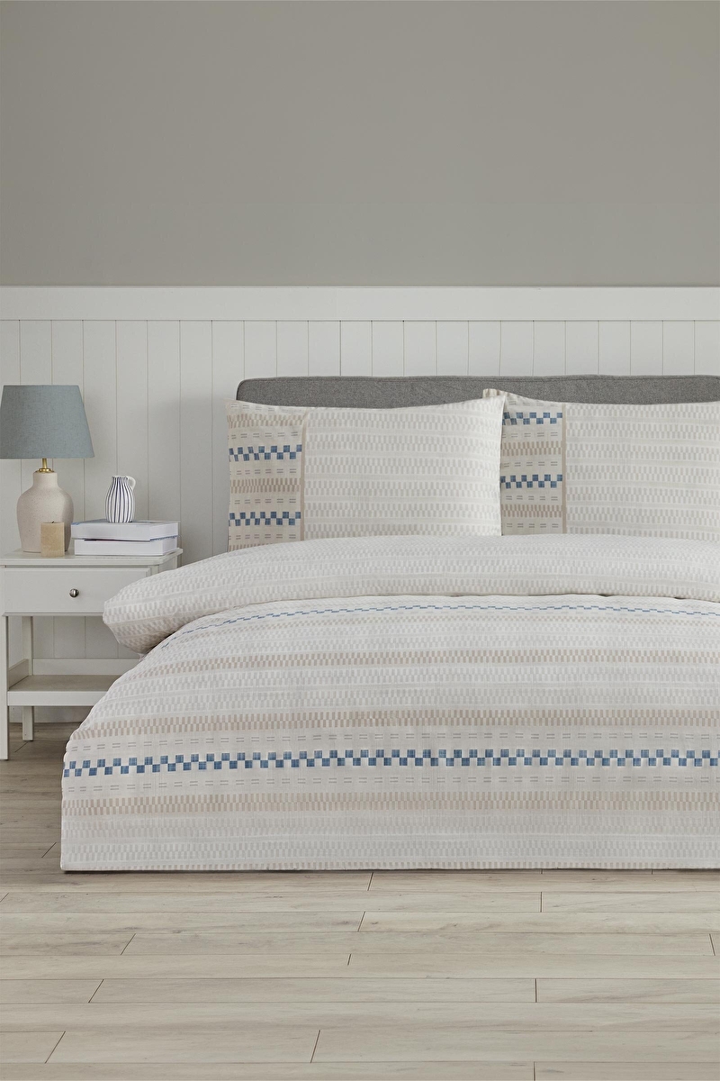 Floretta Woven Stripe Çift Kişilik Nevresim Takımı