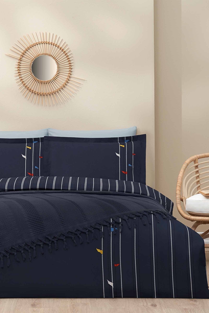 Özdilek Fore Shore Çift Kişilik Pikeli Nevresim Takımı