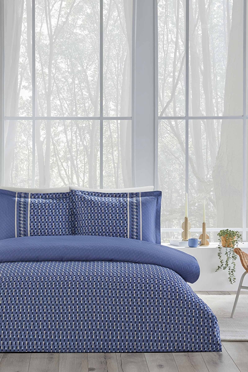 Özdilek Angles King Size Saten Nevresim Takımı