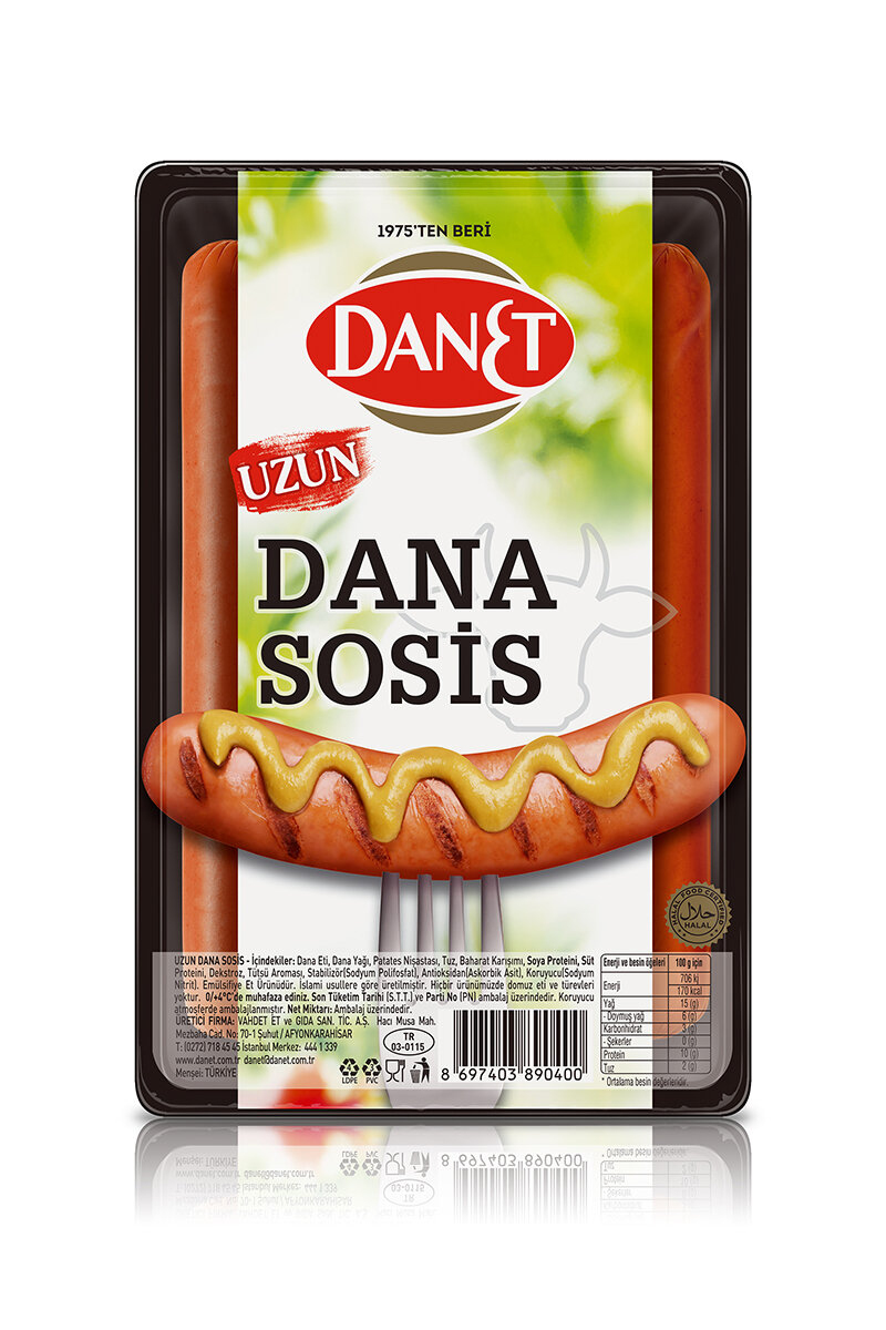 Danet Dana Uzun Sosis 250 G