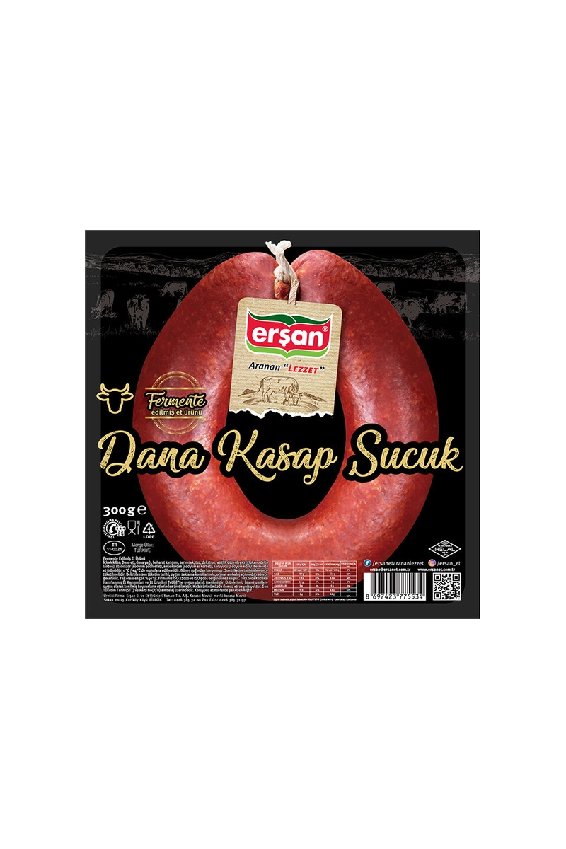 Erşan Dana Fermente Kasap Sucuk 300 G