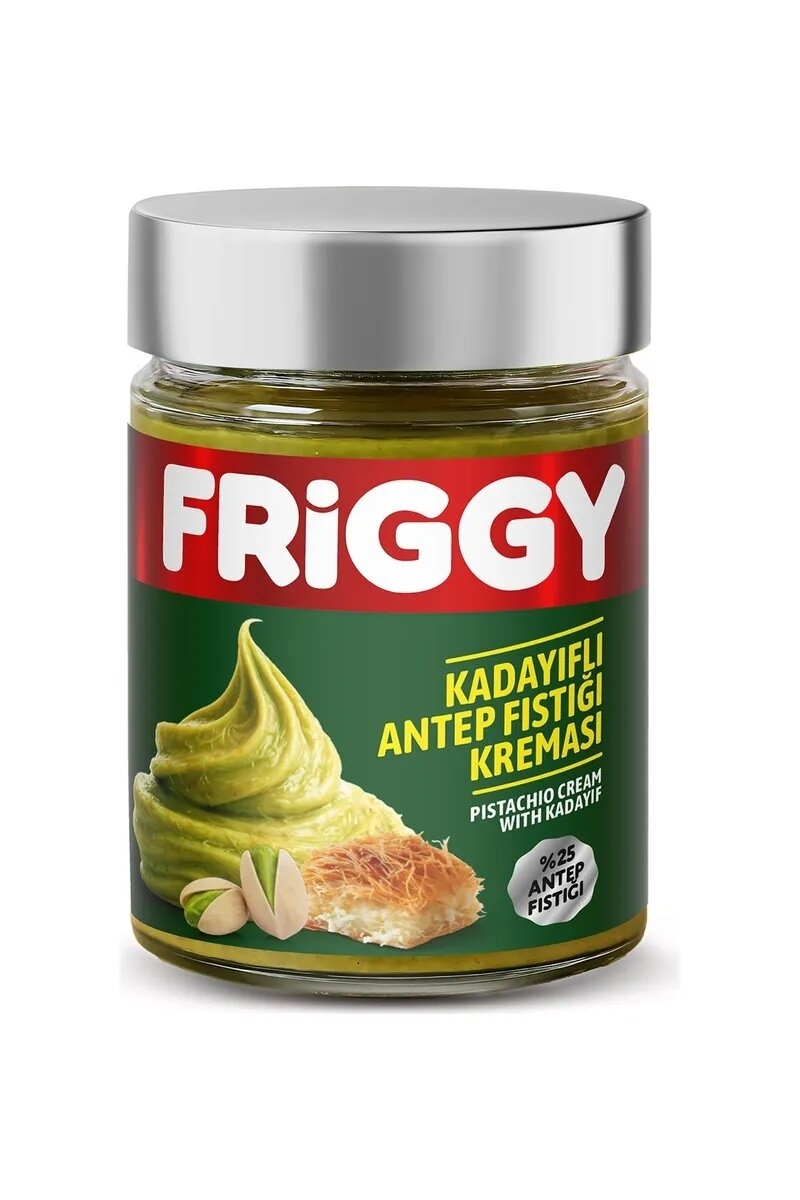 Friggy Kadayıflı Antep Fıstığı Kreması %25 Antep Fıstığı 320 g