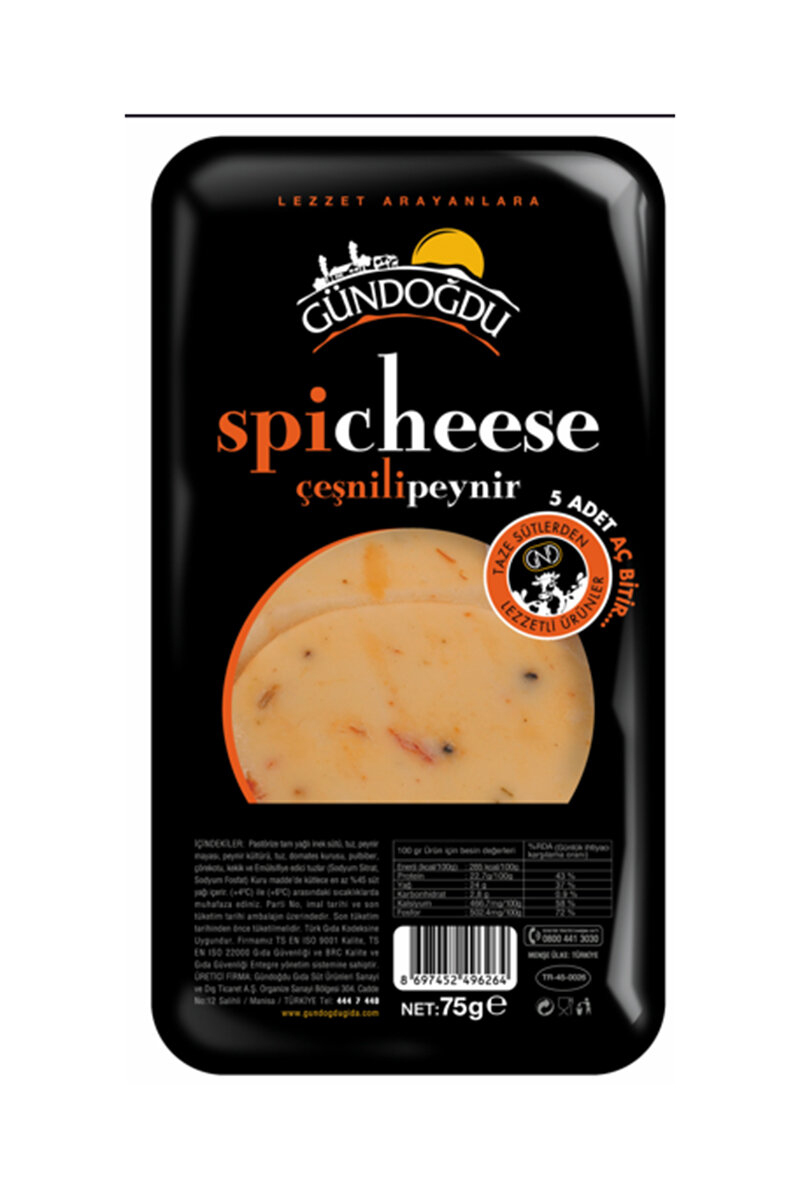 Gündoğdu Dilimli Spicheese Peyniri 75 G