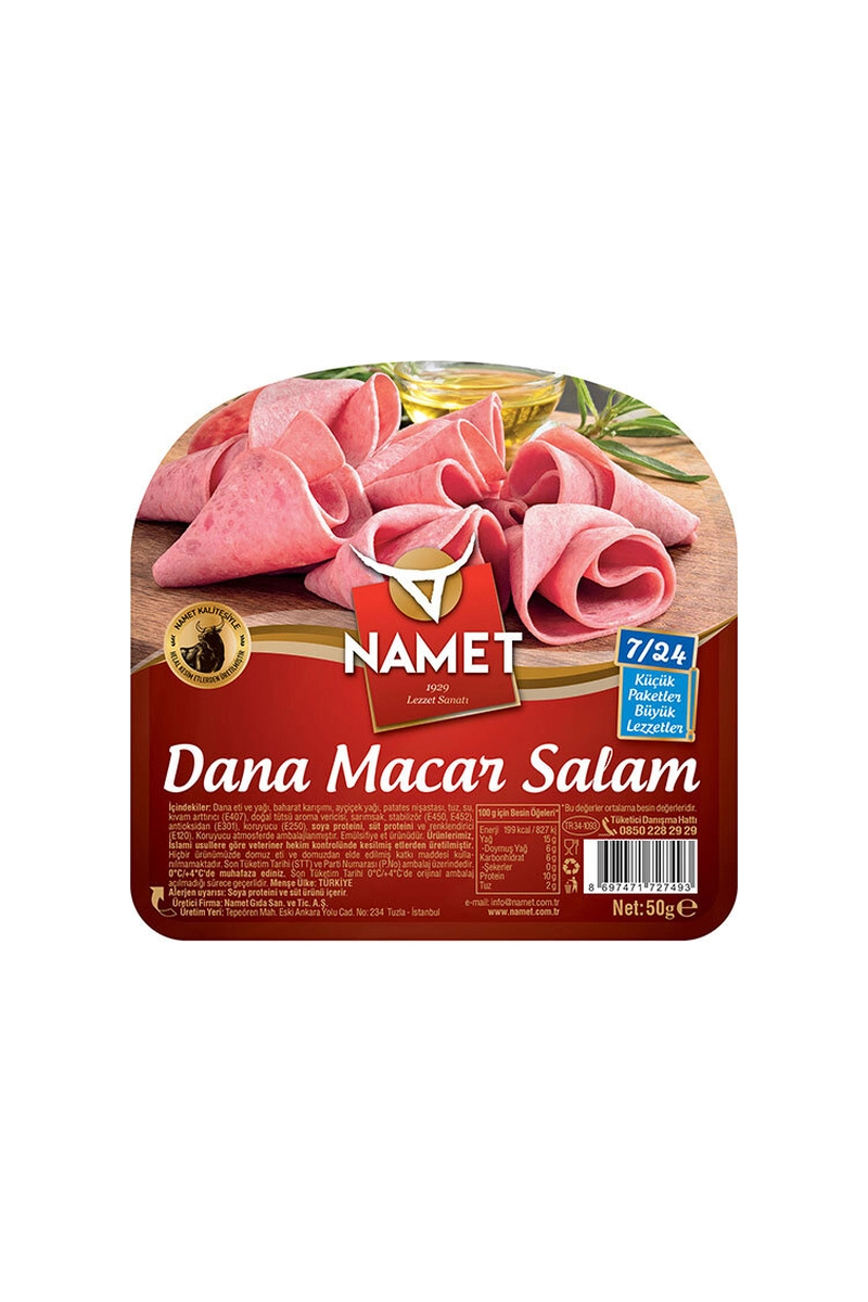 Namet 7/24 Dana Macar Salam 50 G