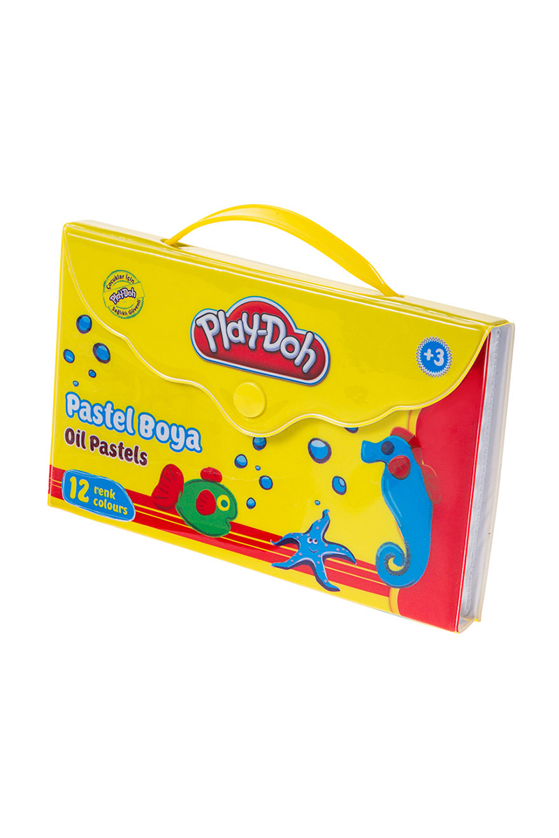 Play-Doh 12'li Çantalı Pastel Boya