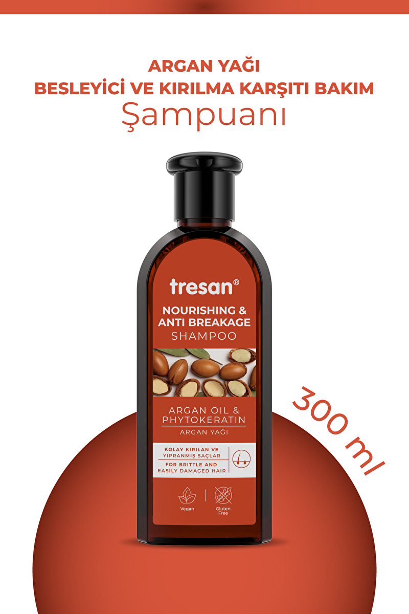 Tresan Argan Yağı Besleyici ve Kırılma Karşıtı Bakım Şampuanı 300 ml
