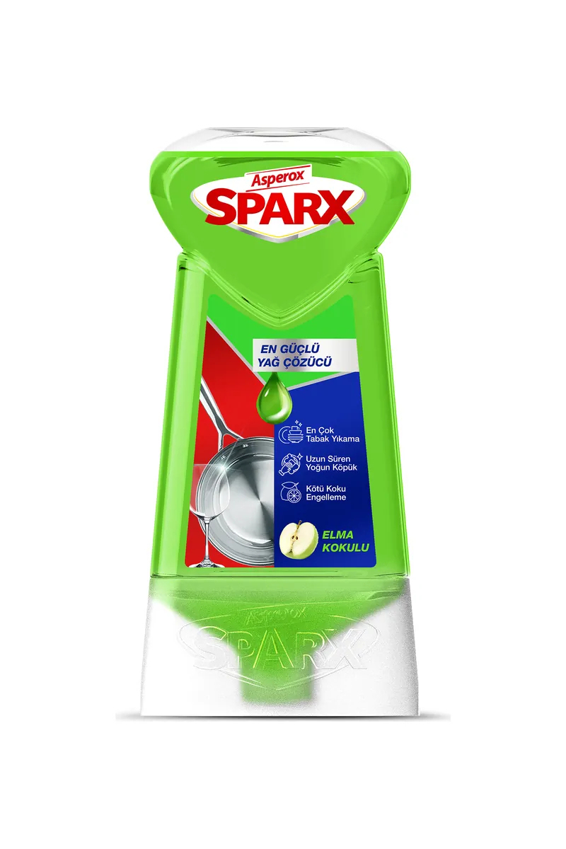 Asperox Sparx Diamond Plus Elma Kokulu Sıvı Bulaşık Deterjanı 650 mş