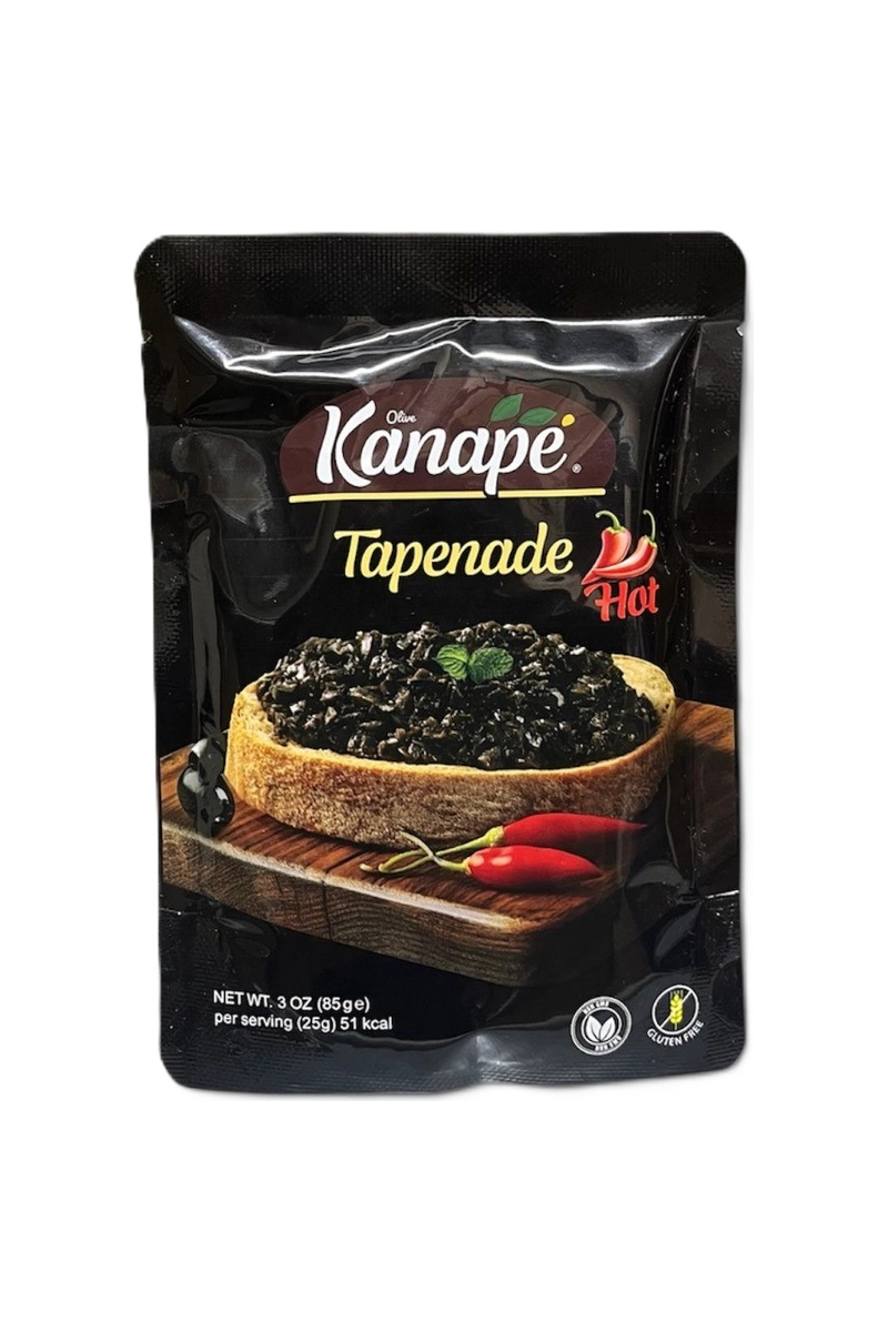Olive Kanape Ançüezli Siyah Zeytinli Acılı Tapenade 85 g