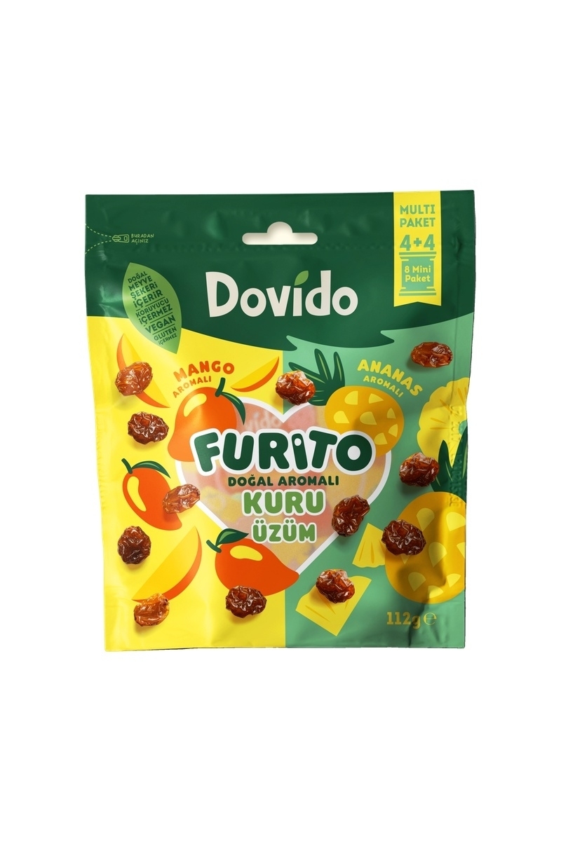 Dovido Multi Furito Ananas Mango Aromalı Üzüm 112 g
