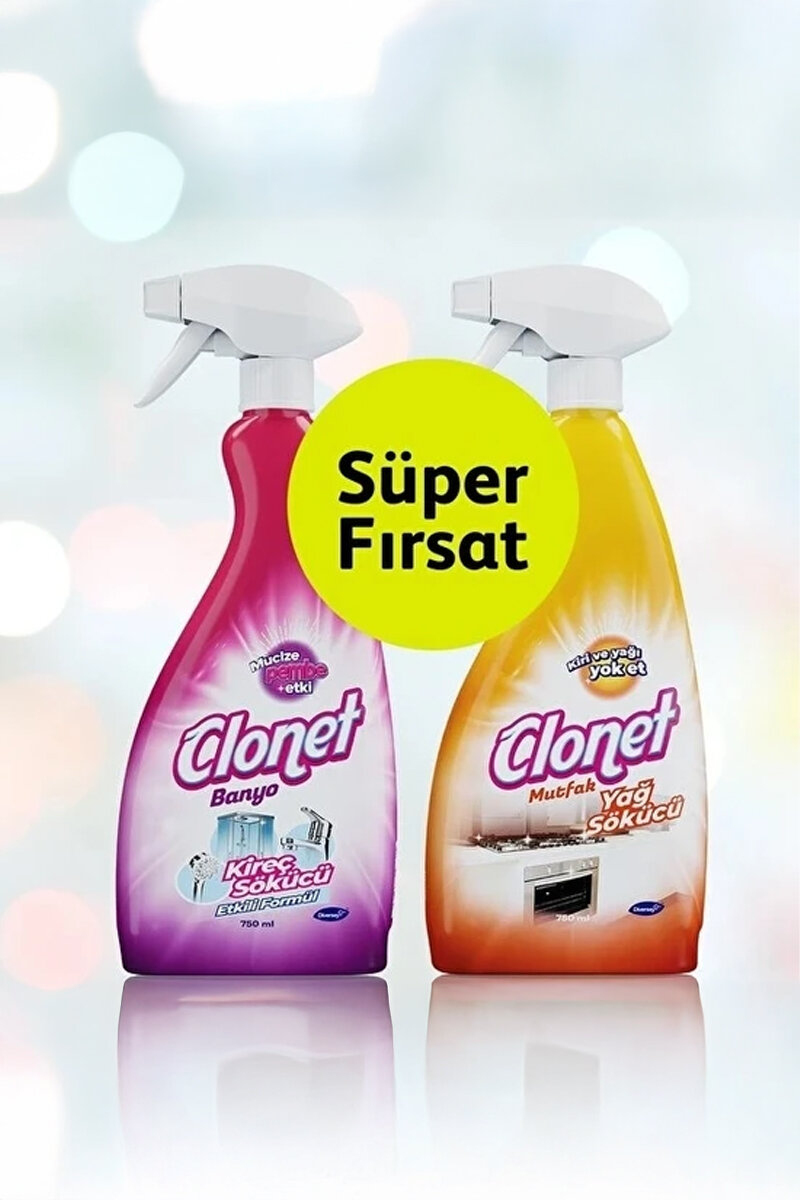 Diversey Clonet Banyo ve Mutfak Sprey 2'li