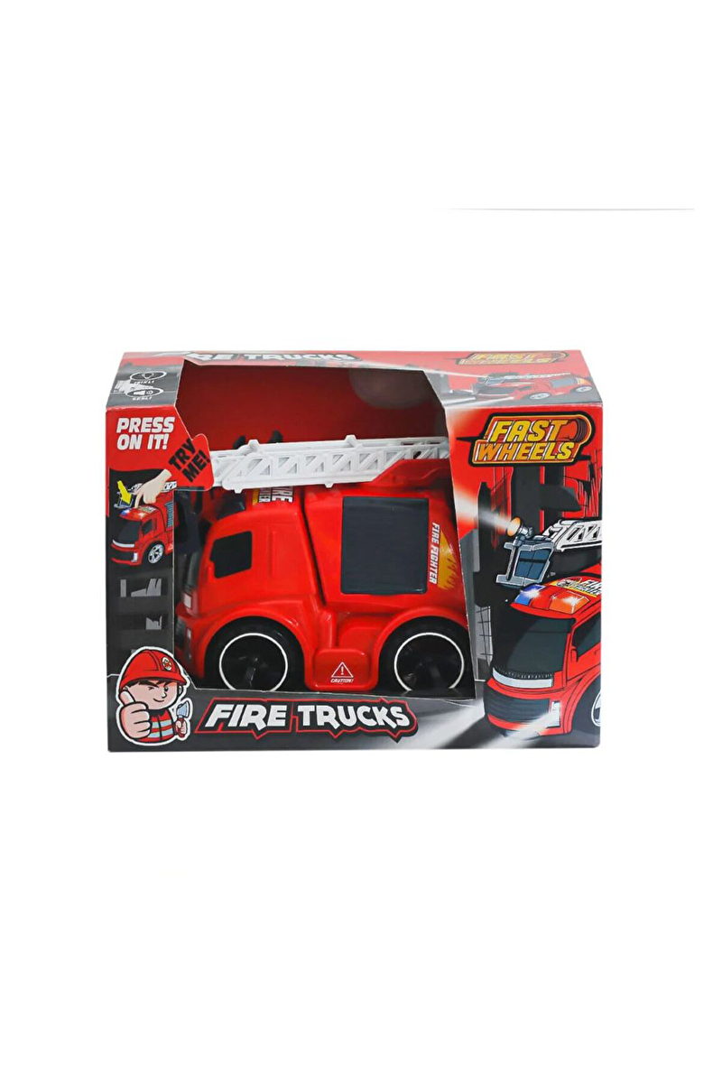 Erdem Oyuncak Fast Wheels Sürtmeli İtfaiye Kamyonu Sesli Işıklı