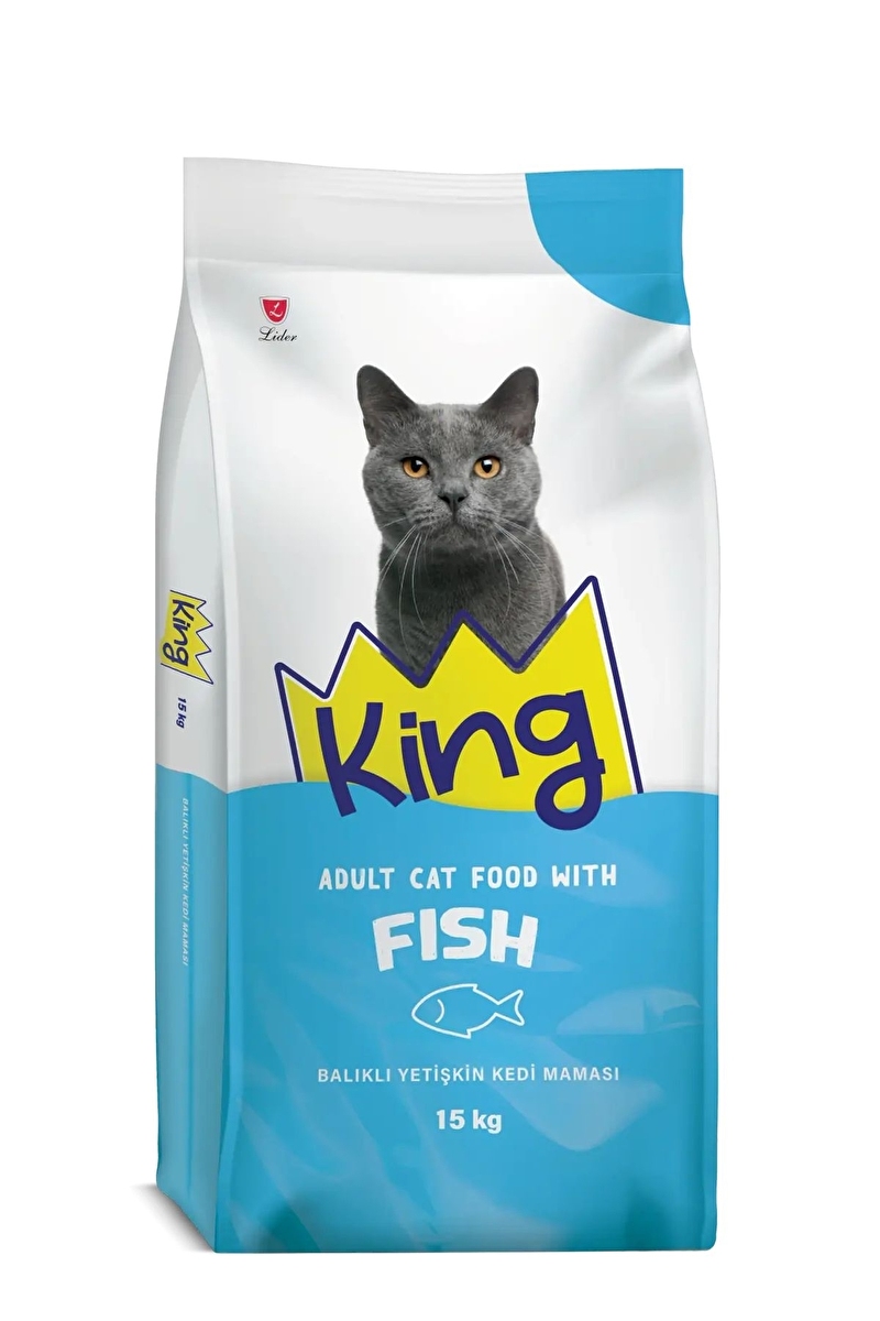 King Balıklı Yetişkin Kedi Maması 1,5kg