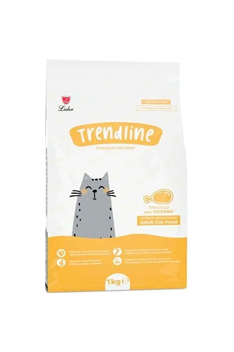 Trendline Tavuklu Kısırlaştırılmış Yetişkin Kedi Maması 1kg