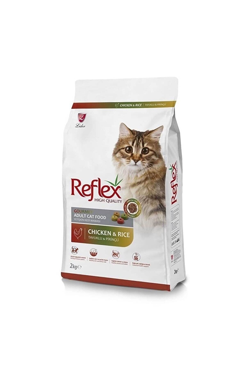 Reflex Multi Color Tavuklu ve Pirinçli Yetişkin Kedi Maması 2 kg