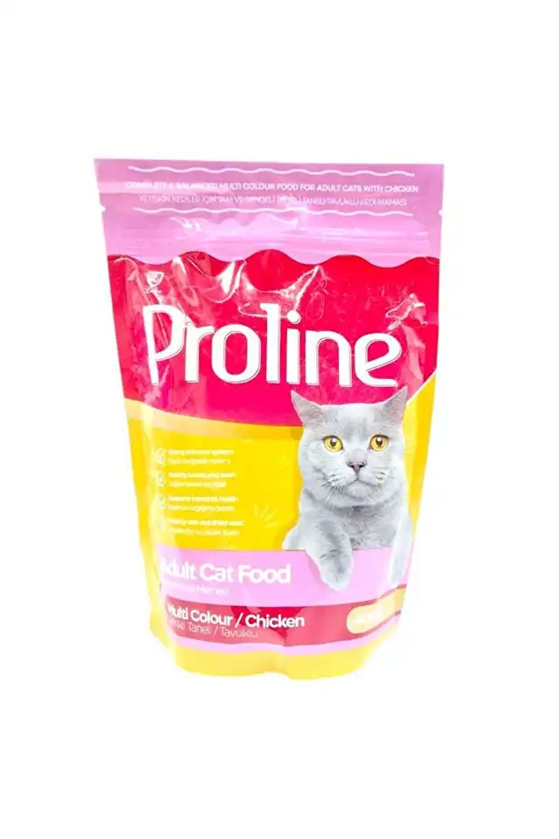 Proline Multicolor Tavuklu Yetişkin Kedi Maması 400g