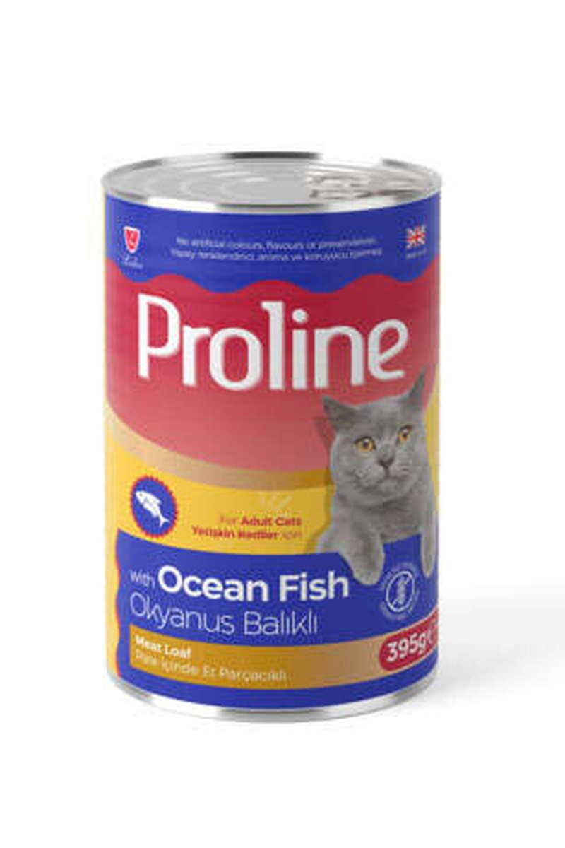 Proline Okyanus Balıklı Pate Et Parçalı Kedi Konservesi 395 g
