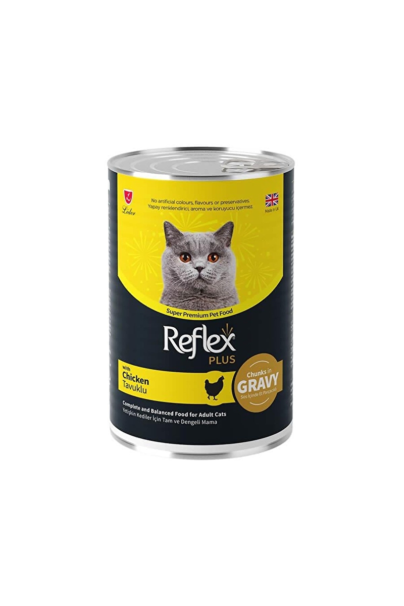 Reflex Plus Gravy Tavuklu Sos İçinde Et Parçacıklı Kedi Konservesi 400 Gr