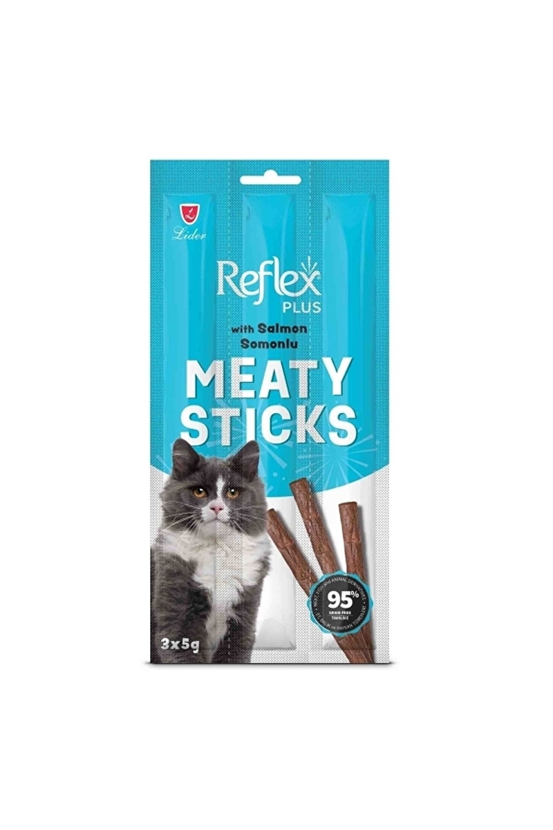 Reflex Plus Somonlu Kedi Ödül Çubuğu 15 g 3'lü