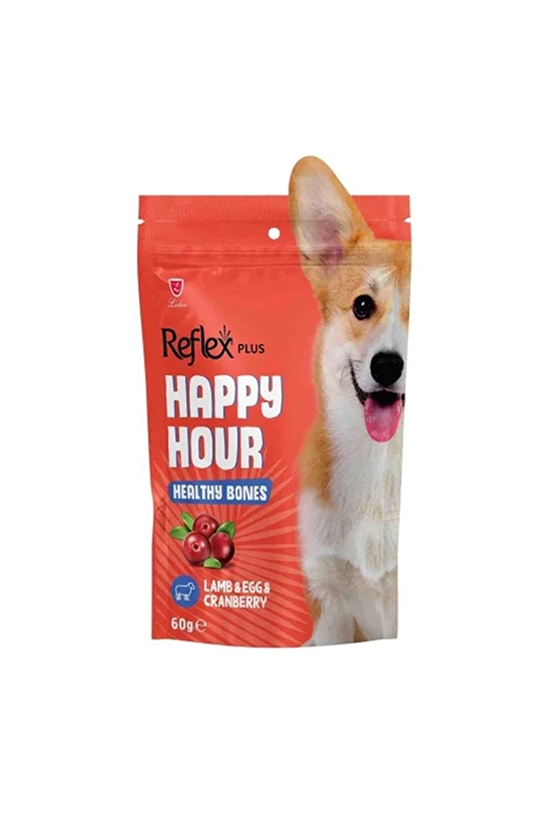 Reflex Plus Happy Hour Sağlılı Kemikler İçin Destekleyici Köpek Ödülü 60 Gr