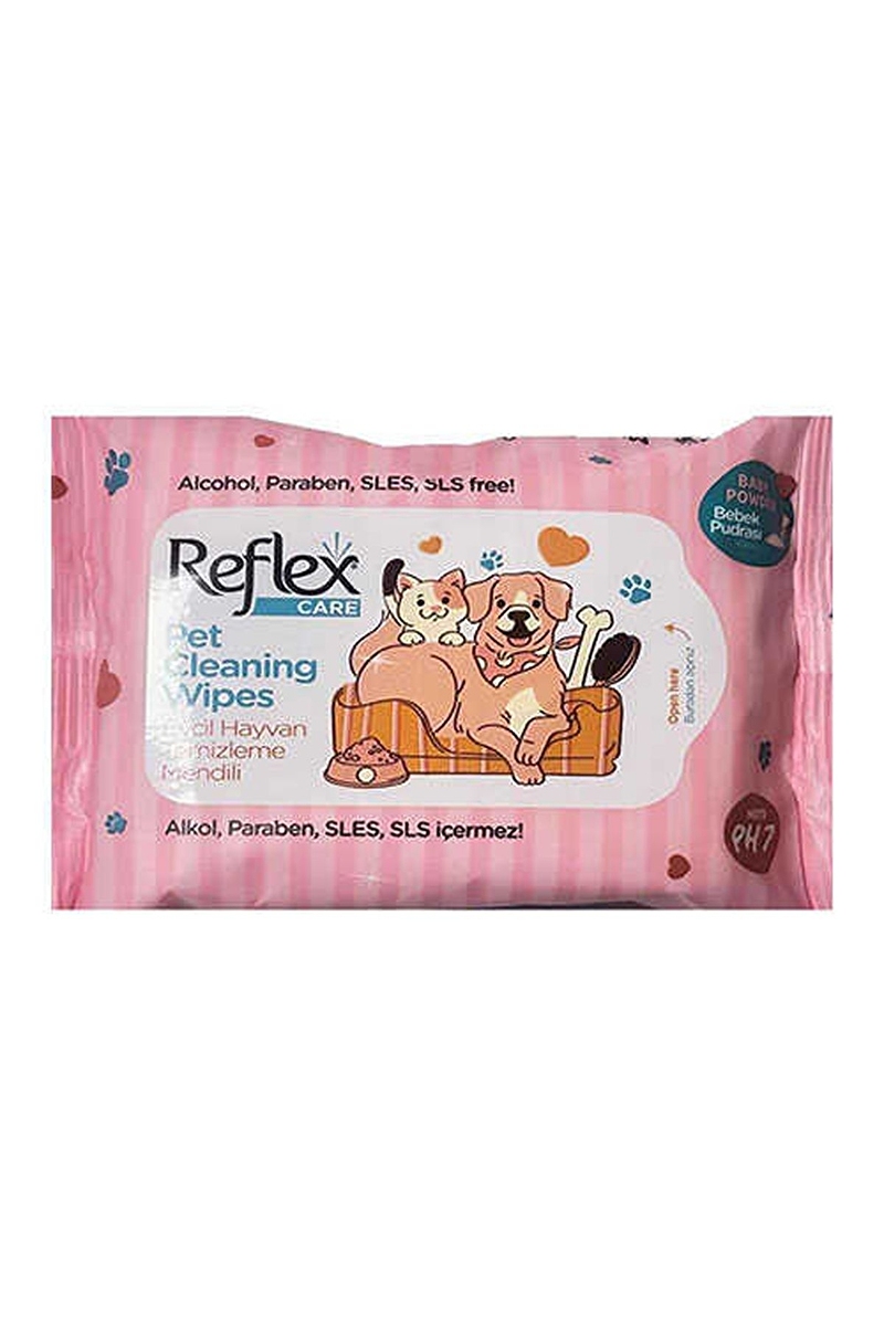 Reflex Kedi Ve Köpekler Için Çok Amaçlı Hijyenik Temizleme Mendili 10'lu
