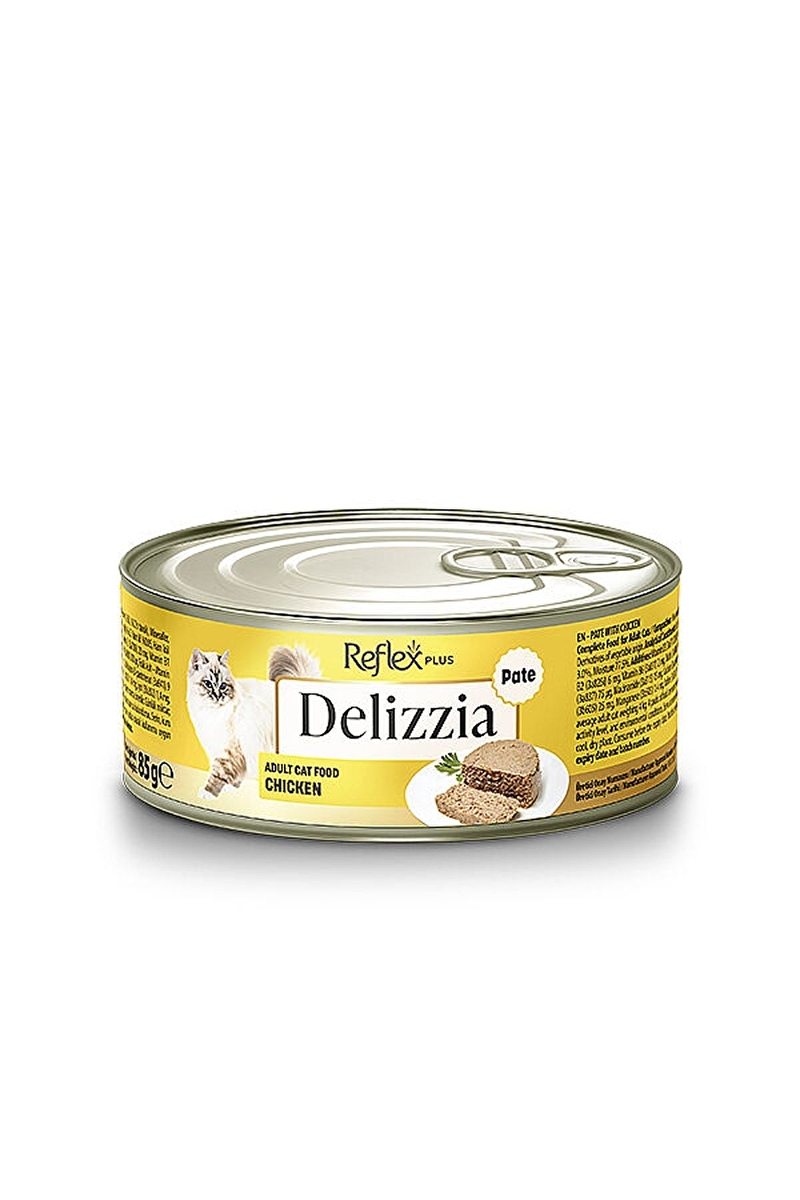 Reflex Plus Delizzia Tavuklu Ezme Yetişkin Kedi Konservesi 85 Gr