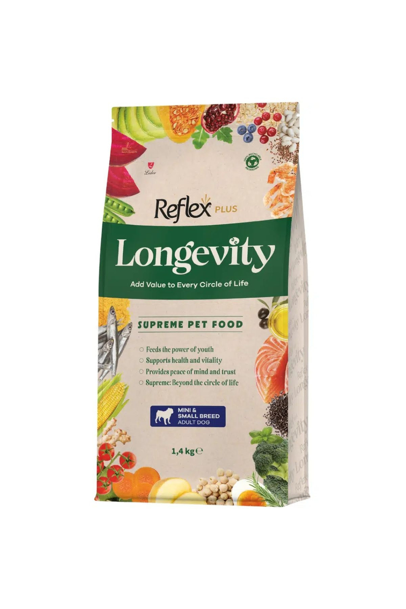 Reflex Plus Longevity Hipoalerjenik Mini ve Küçük Irk Yetişkin Köpek Maması 1,4 kg