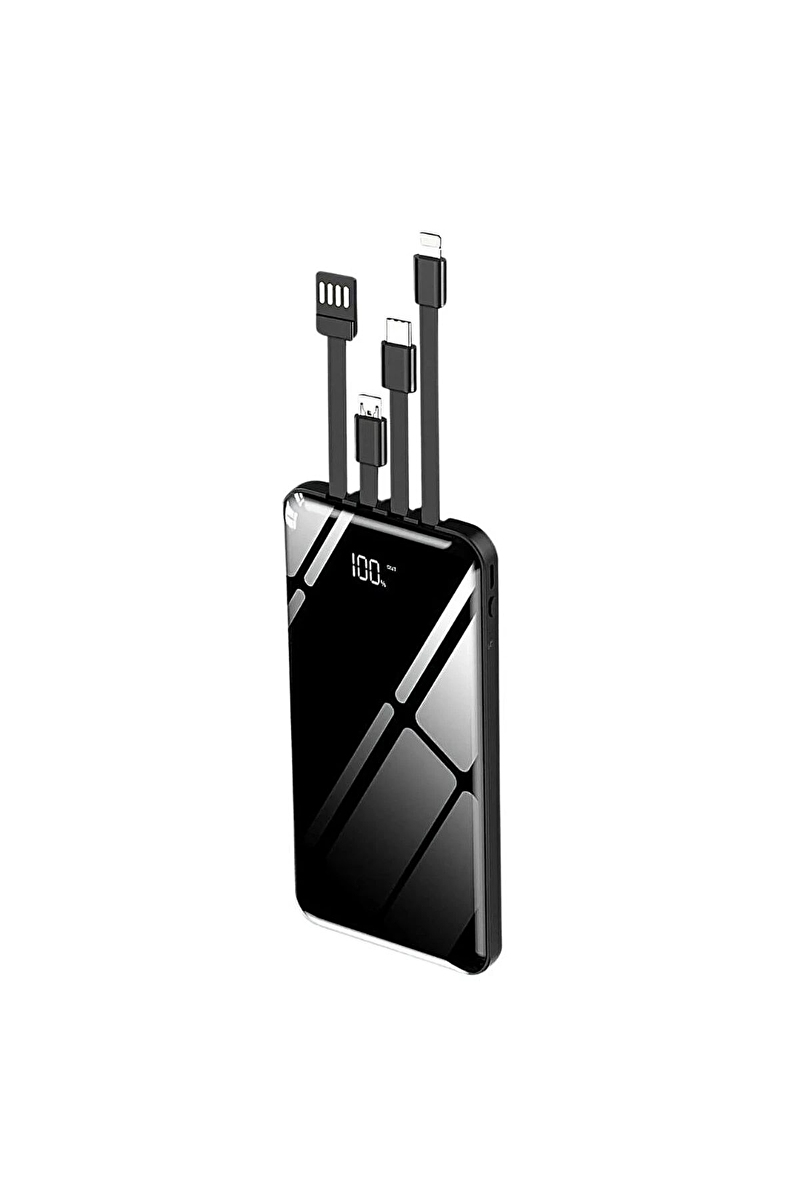 10.000 mAh Powerbank Dahili Kablolu - Hakopro