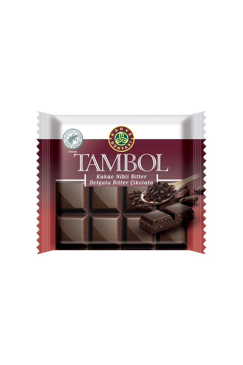 Kahve Dünyası Tambol Kakao Nibli Bitter Dolgulu 100 g