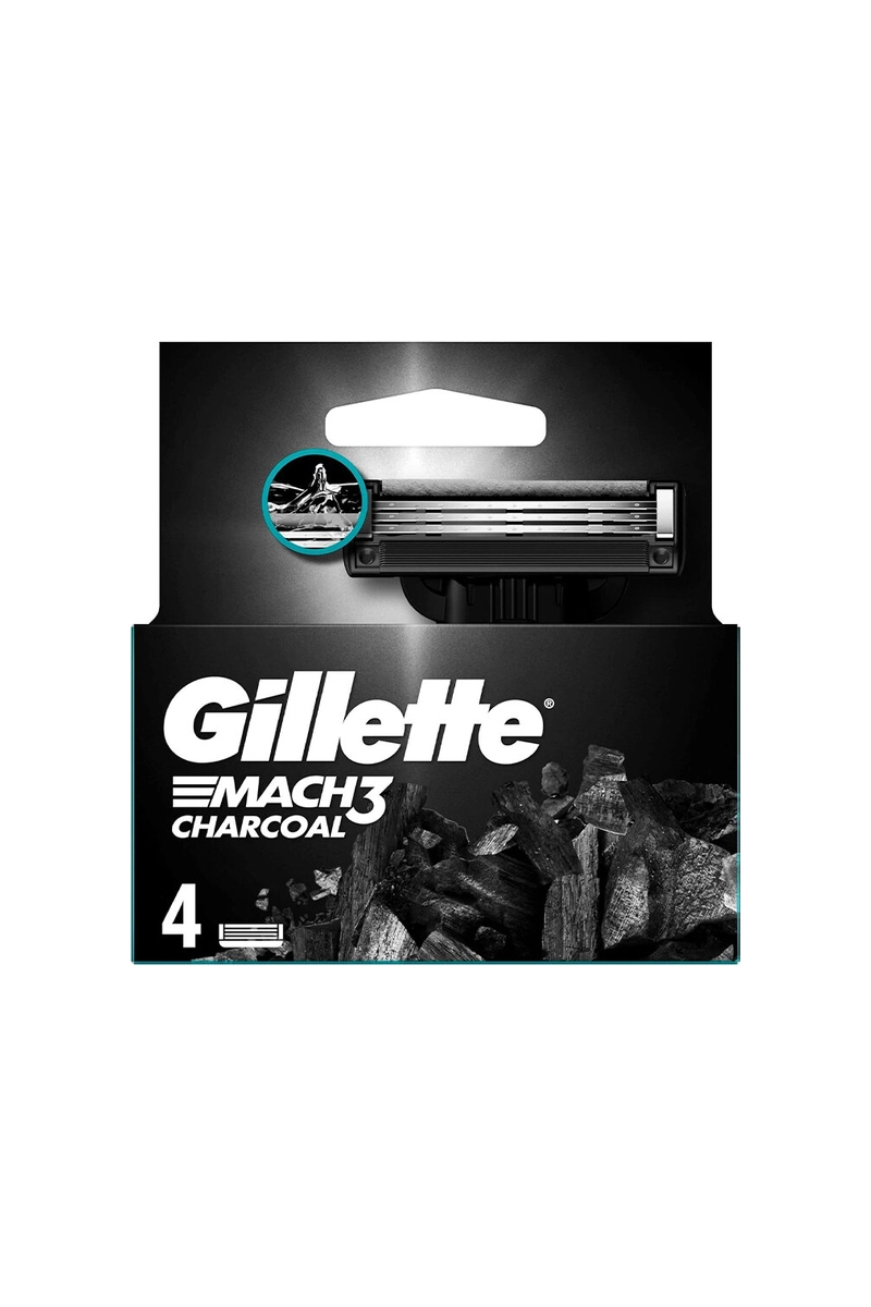 Gillette Mach3 4lü Bıçak Charcoal